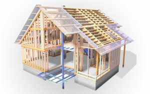 Технология строительства каркасного дома-3D каркас